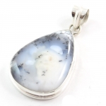 925 sterling silver dendrite agate fashion jewelry pendant